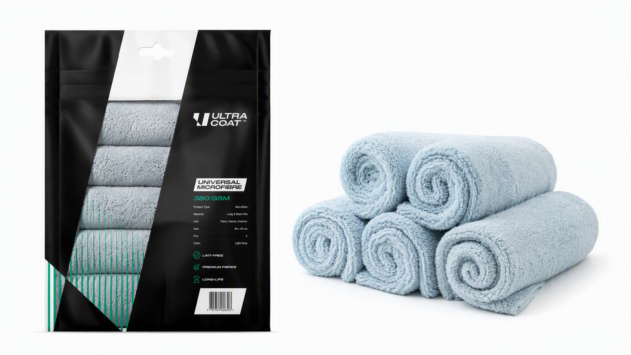 Ultracoat Universal Microfibre 5-pakk